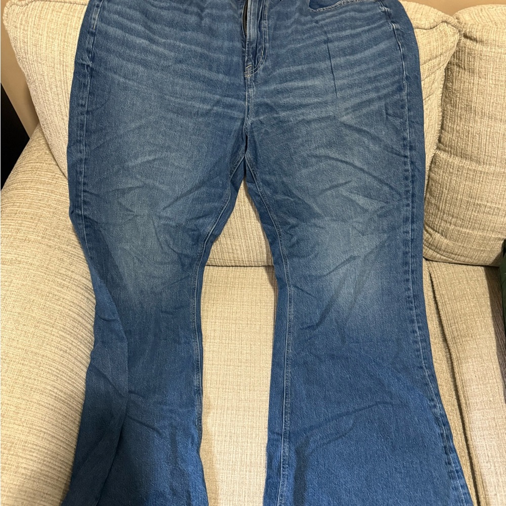 American Eagle Outfitters Blue Wide Leg Pants
